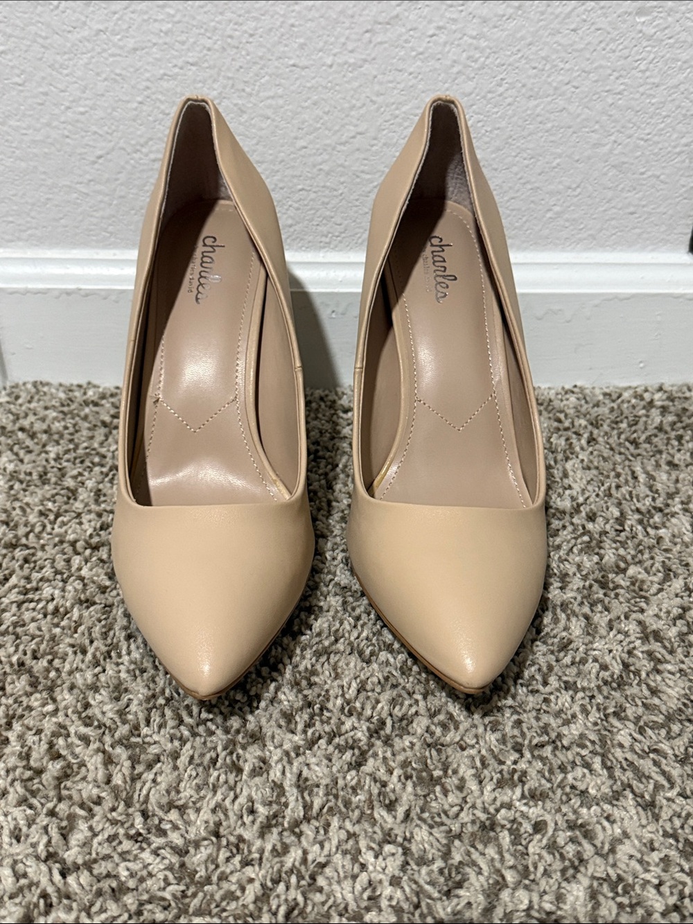 Charles by Charles David Beige Pointed Toe Heels